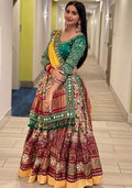 Multi Color Digital Print Silk Blend Chaniya Choli Set For Navratri And Garba for Diwali | Wedding & Festive Wear