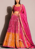 Pink Sequin Work Silk Blend Lehenga Set for Diwali and Festive Wear