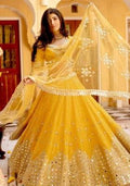 Yellow Georgette Lehenga Set with Mirror Work for Diwali | Wedding & Festive Wear