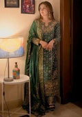 Green Embroidered Georgette Pakistani Salwaar Kameez