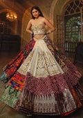 Multi Color Digital Print Silk Blend Chaniya Choli Set For Navratri And Garba for Diwali and Festive Wear