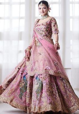 Multicolor Georgette Lehenga Set with Embroidery for Diwali | Wedding & Festive Wear